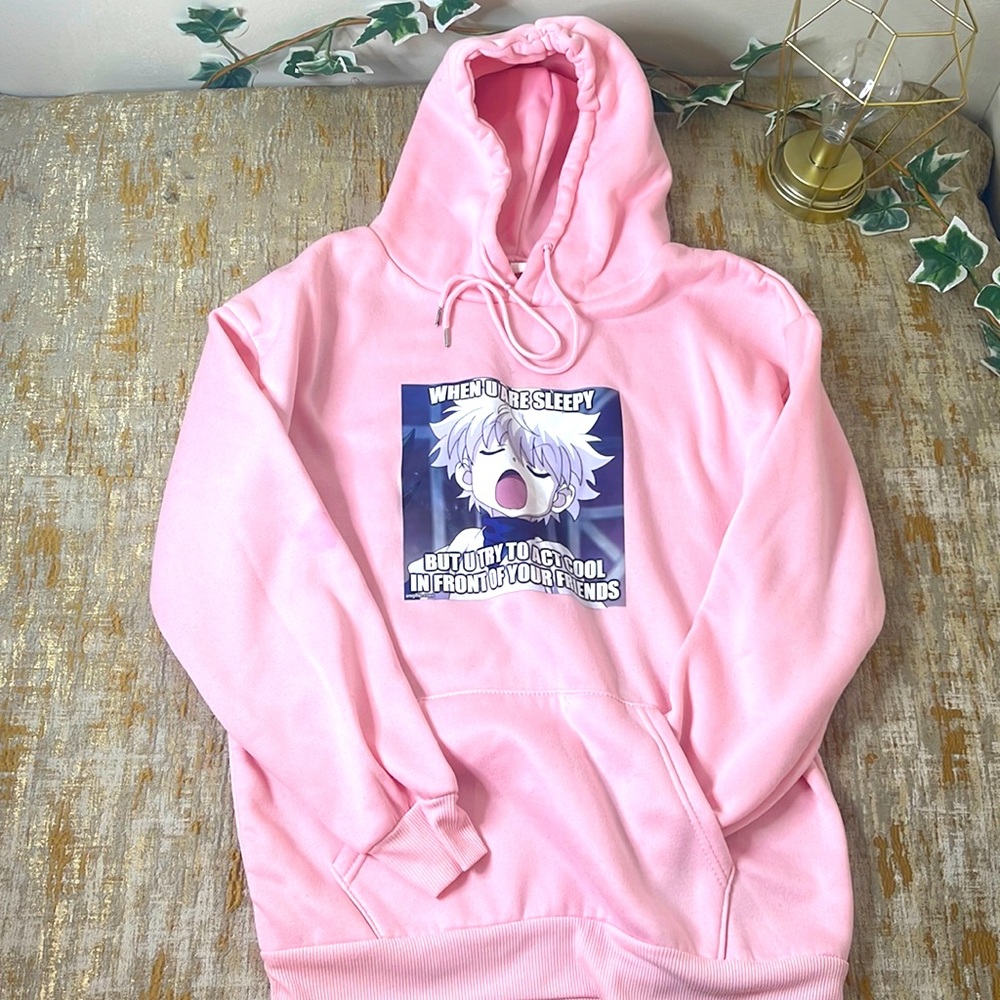 Pink hoodie